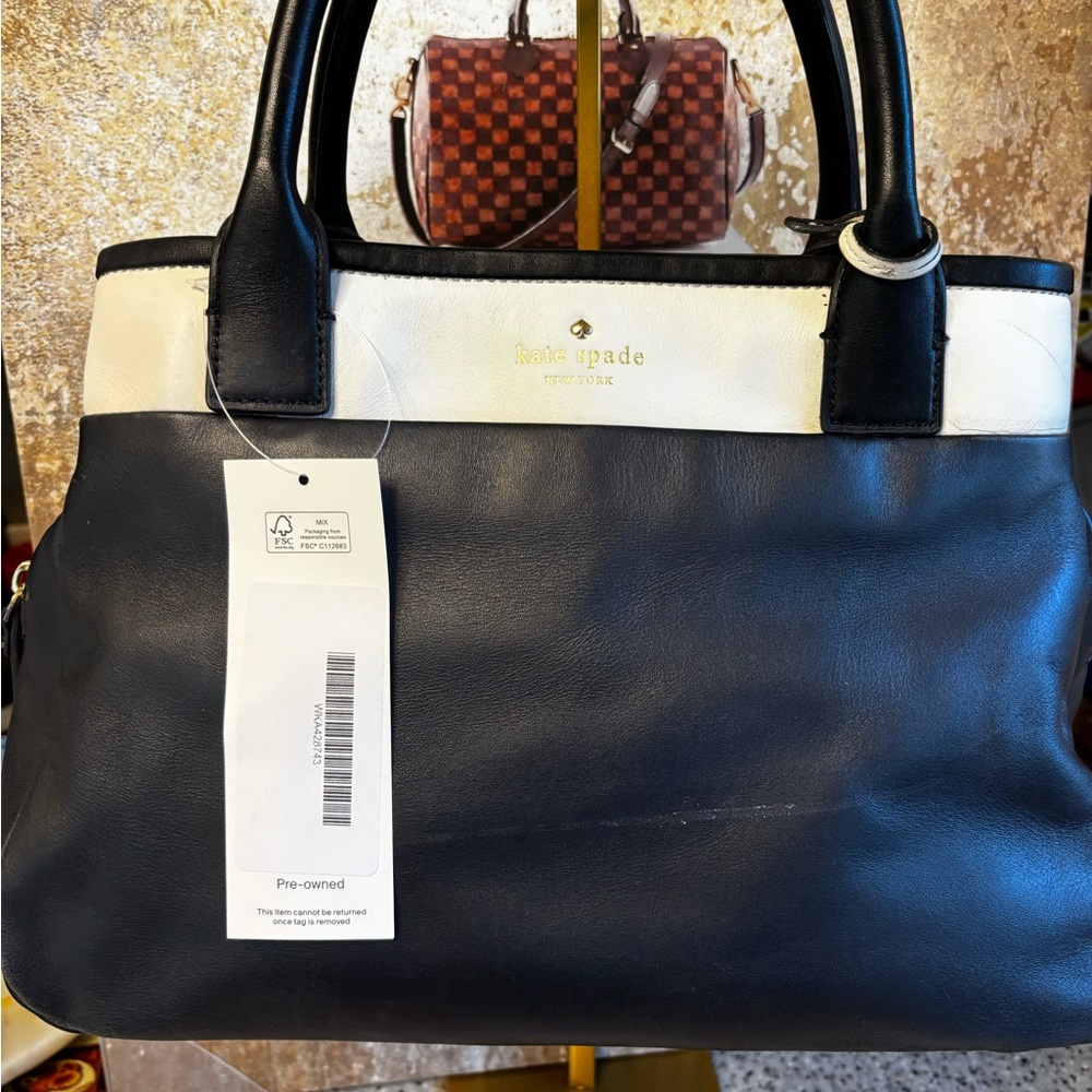 Kate Spade Black and White Satchel